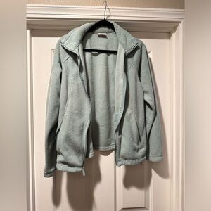 Columbia Soft Green-Blue Fleece Jacket